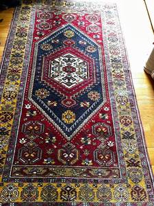 lot 124 image: Vintage Yahyali Rug with Intricate Geometric Patterns - 42 x 84