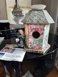 lot 132 image: Unique Handmade Decorative Birdhouse