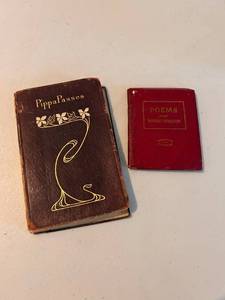 lot 155 image: Pair Antique Poetry Books by Robert Browning