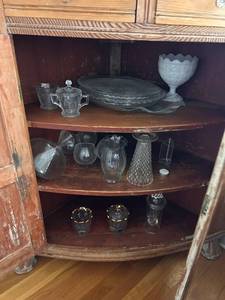 lot 160 image: Collection of Clear and White Glassware