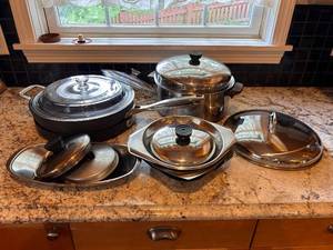 lot 165 image: Collection of Mixed Metal and Teflon Cookware