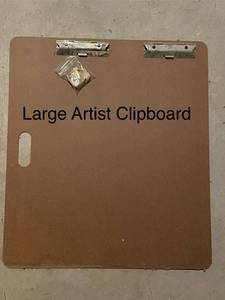 lot 495 image: Large Artist Clipboard with Double Clips