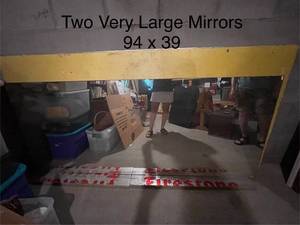 lot 497 image: Two Very Large Mirrors with Minor Chip