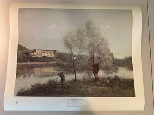 lot 527 image: Ville DAvray Print by Jean-Baptiste-Camille Corot