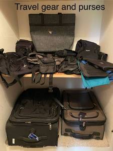 lot 542 image: Collection of Travel Bags, Purses, and Luggage Set