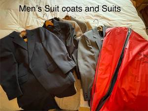 lot 547 image: Collection of Mens Wool Suit Coats and Suits