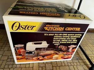 lot 55 image: Vintage Oster Electronic Kitchen Center Unopened in Box