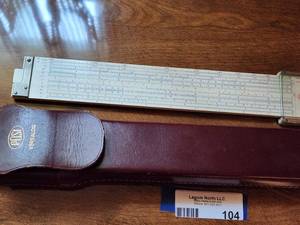 lot 104 image: Versalog Slide Rule with Leather Case
