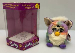 lot 128 image: 1999 Furby Rainbow Colored In Original Box