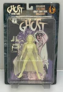 lot 134 image: 1998 Dark Horse Comics Glow In The Dark (GHOST) Action Figure With Comic (NEW OLD STOCK)