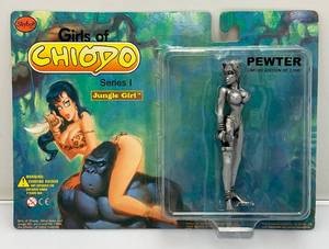 lot 141 image: Girls Of Chiodo Series 1 Jungle Girl Pewter Edition (NOC)