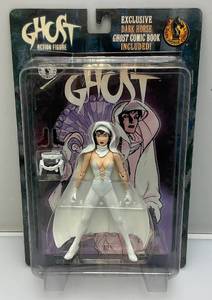 lot 150 image: 1998 Dark Horse Comics White (GHOST) Action Figure With Comic (NEW OLD STOCK)