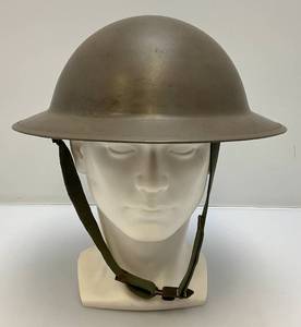 lot 176 image: WWII Dutch MK2 Brodie Helmet Netherlands (Soldiers Name Written Inside