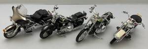 lot 186 image: Misc. Miniature Maisto Die-Cast Harley Davidson Motorcycles