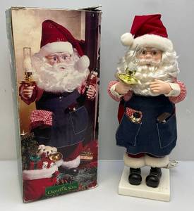 lot 5 image: Large Vintage Grandeur Noel Limited cEdition Animated Santa Claus In Original Box (WORKS)