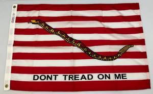 lot 45 image: 24 x 36 Dont Tread On Me Flag (NEW)