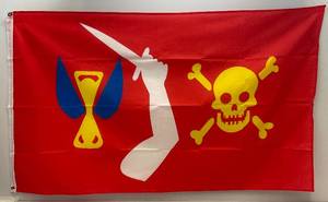 lot 52 image: 3 x 5 Christopher Moody Pirate Flag (NEW)