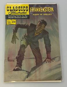 lot 86 image: 25 Cent Classics Illustrated (FRANKENSTEIN) #26 (Bagged & Carded)