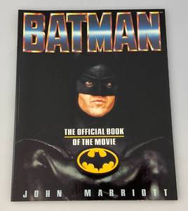 lot 89 image: 1989 John Marriott BATMAN The Official Book Of The Movie Large ComicGraphic Novel