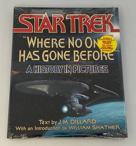 lot 119 image: STAR TREK (Alternate Cover) Where No One Has Gone Before A History In Pictures Hard Cover (Factory Sealed)