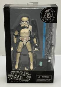 lot 226 image: RARE Star Wars Black Series # 01 Sandtrooper With Star Wars Misspell Says Star Wals (NIB)