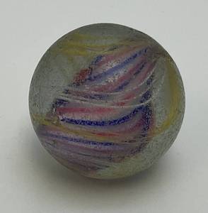 lot 228 image: Large Approximately 1 12 German Swirl Marble (Has Chips Present)