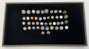 lot 232 image: Misc. Vintage Miniature German Swirl Marbles & More (Chips Present)