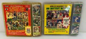 lot 240 image: 1990s NFL Footballs 100 Hottest Stars & Baseballs Hottest Rookies Factory Sealed Packs