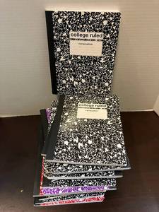 lot 73 image: College Ruled Composition Books