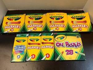 lot 98 image: Crayola Markers and Oil Pastels