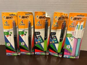 lot 100 image: BIC Four-Color Pens