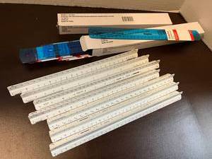 lot 111 image: Triangular and Translucent Rulers