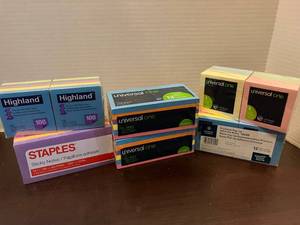 lot 129 image: Miscellaneous Color Sticky Notes