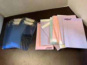 lot 139 image: Small Clipboards and Pastel Notebooks