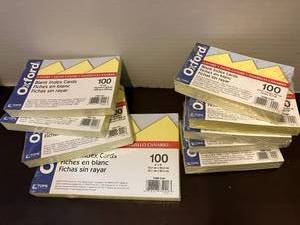 lot 140 image: Yellow Notecards