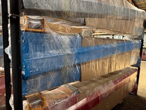 lot 2457 image: SDLANCH 10,000 Pound Two-Post Lift (IRTPL) - Blue Paint