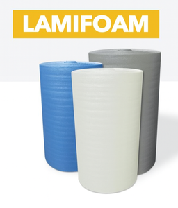 lot 9929 image: Lamifoam Packing Roll, 2,000 Ft Roll, 132 Inch, Double Laminated, 2 RollsBnd