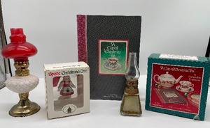lot 59 image: A Cup of Christmas Tea Set and Book and Spode Ornament