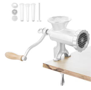 lot 11 image: Manual Meat Grinder, Heavy Duty Cast Iron