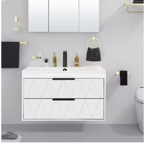 lot 34 image: Single Sink Bath Vanity in white CERAMIC TOP (DOES NOT INCLUDE BASE)