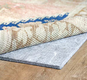 lot 35 image: Essentials 7ft x 9ft Rug Pad for hard Surface 100% Felt 14 in