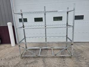 lot 31 image: Angle Iron Shelf Frame 28 Deep x 7 Long  x 6 high