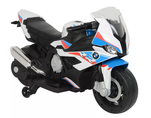lot 18 image: Best Ride on Cars 12V BMW Motorcycle Powered Ride-On - White Plastic, 3 Years, 50 lb Capacity