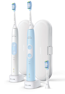 lot 21 image: 2PCS Philips Sonicare Optimal Clean Rechargeable Electric Toothbrush