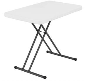lot 127 image: Lifetime 28241 Adjustable Folding Laptop Table TV Tray, 30 Inch