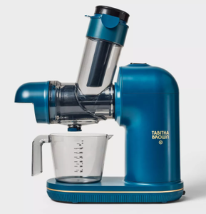 lot 217 image: Electric Masticating Juicer Dark Teal Blue - Tabitha Brown