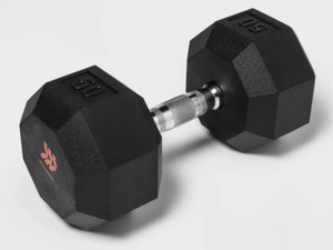 lot 224 image: 50LB Hex Dumbbell - All in Motion