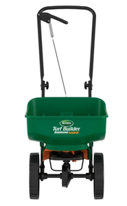 lot 350 image: Scotts Turf Builder EdgeGuard Mini Broadcast Spreader for Grass Seed, Fertilizer, Salt, Ice Melt