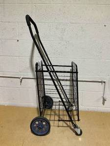 lot 124 image: Mainstays Adjustable Steel Rolling Cart