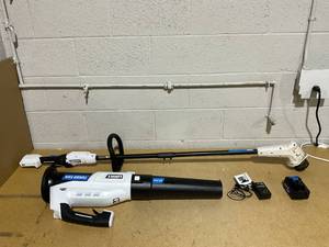 lot 125 image: HART 40V 12 String Trimmer and Blower Combo Kit